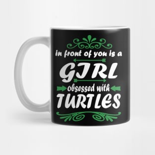 Turtles Girl Diving Snorkeling Holiday Mug